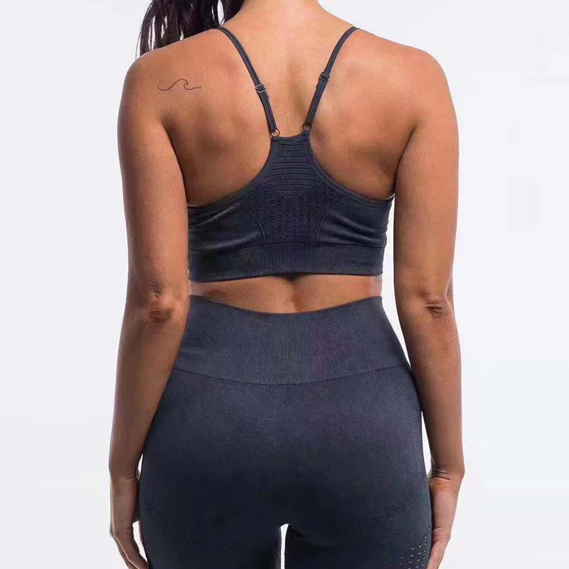 

2 Piece Gym Set for Women Workout Clothes Seamless Leggings Set Sport Women Fitness Gym Clothing Sports Wear Yoga Sets