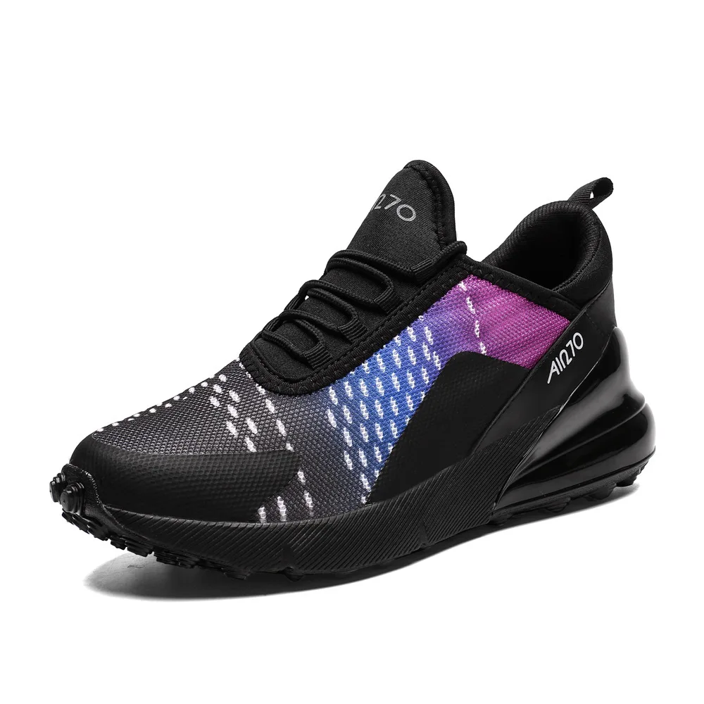 270-5 black purple Лидер продаж; женские кроссовки; модные легкие сетчатые туфли на плоской подошве; унисекс; сезон весна-осень; Женская Вулканизированная обувь; Lover Zapatillas - Цвет: 270-5 black purple