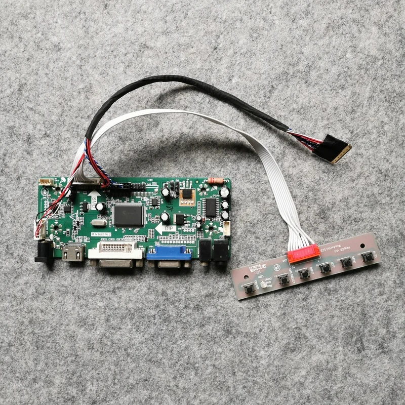 VGA + DVI отслеживания печатная плата М. NT68676 1366*768 40Pin LVDS подходит LTN156AT03/LTN156AT09/LTN160AT06