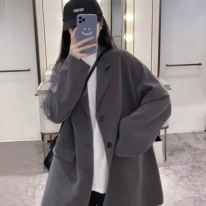 

Casual Suit Jacket Women's 2021new Spring and Autumn All-Match Small Temperament Street Small Suit Early Autumn Coat