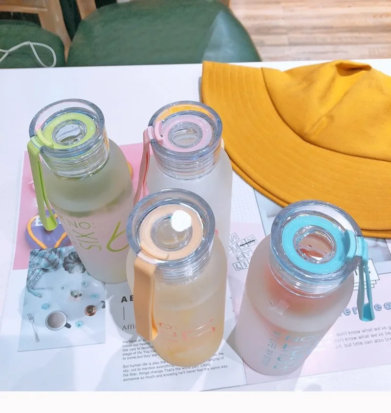 Корейский креативный тренд ins матовая Высокая боросиликатное стекло для воды