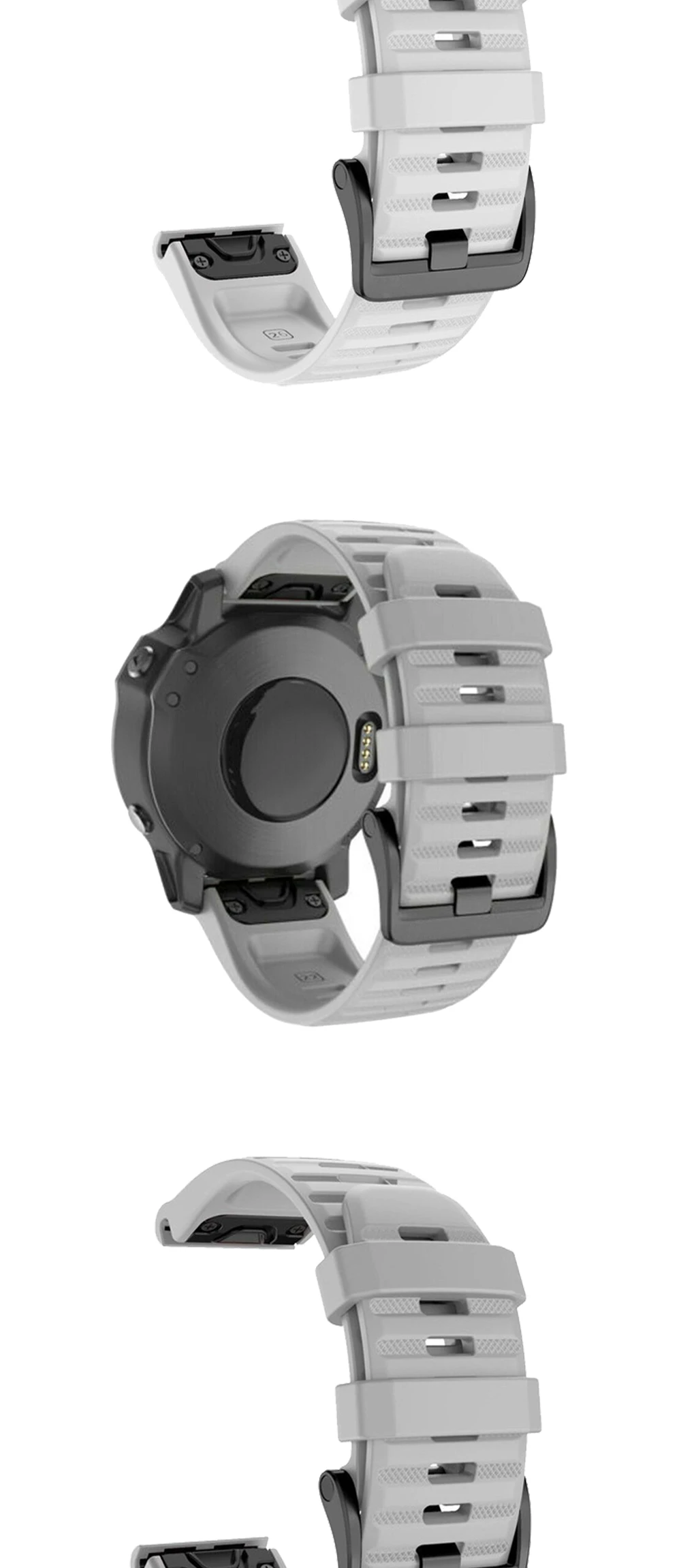 26 22 20 мм ремешок для часов Ремешок для Garmin Fenix 6 6s 6X5 5S 3 3HR D2 S60 gps часы Quick Release силиконовый ремешок Easyfit
