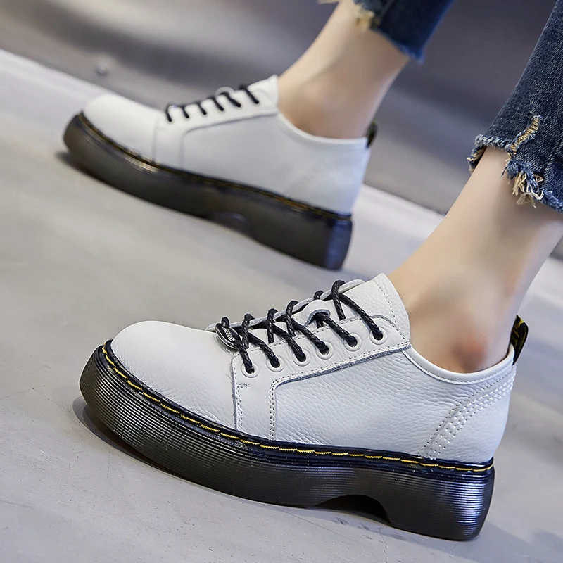 

Женские ботильоны на платформе и каблуке, с круглым носком, Размеры 35-40