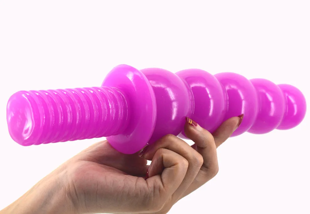 Анальная пробка FAAK с большой ручкой винтовые шарики массажные anus секс игрушки