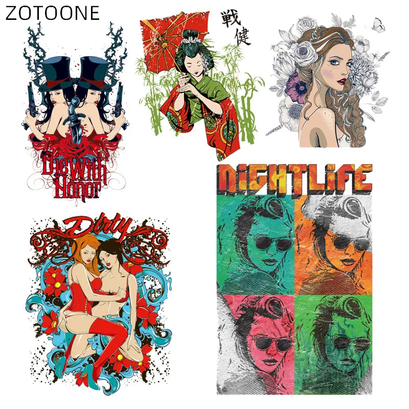 ZOTOONE красоты патчи для костюмы гладить на модные Стикеры девочек детей DIY