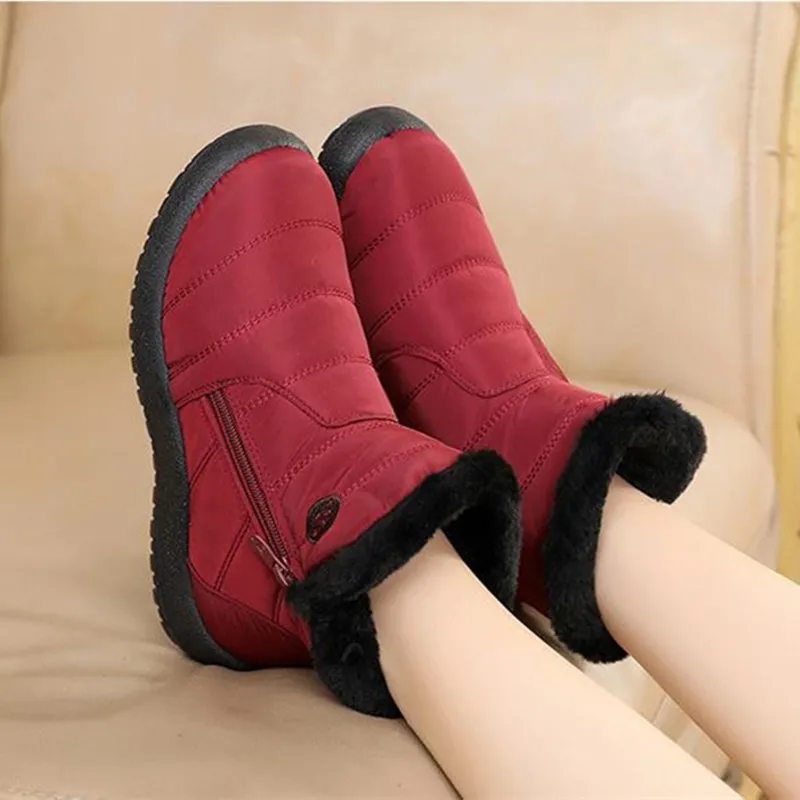 COSMAGIC/Новинка 2019 года зимние женские нескользящие ботинки мягкая подошва