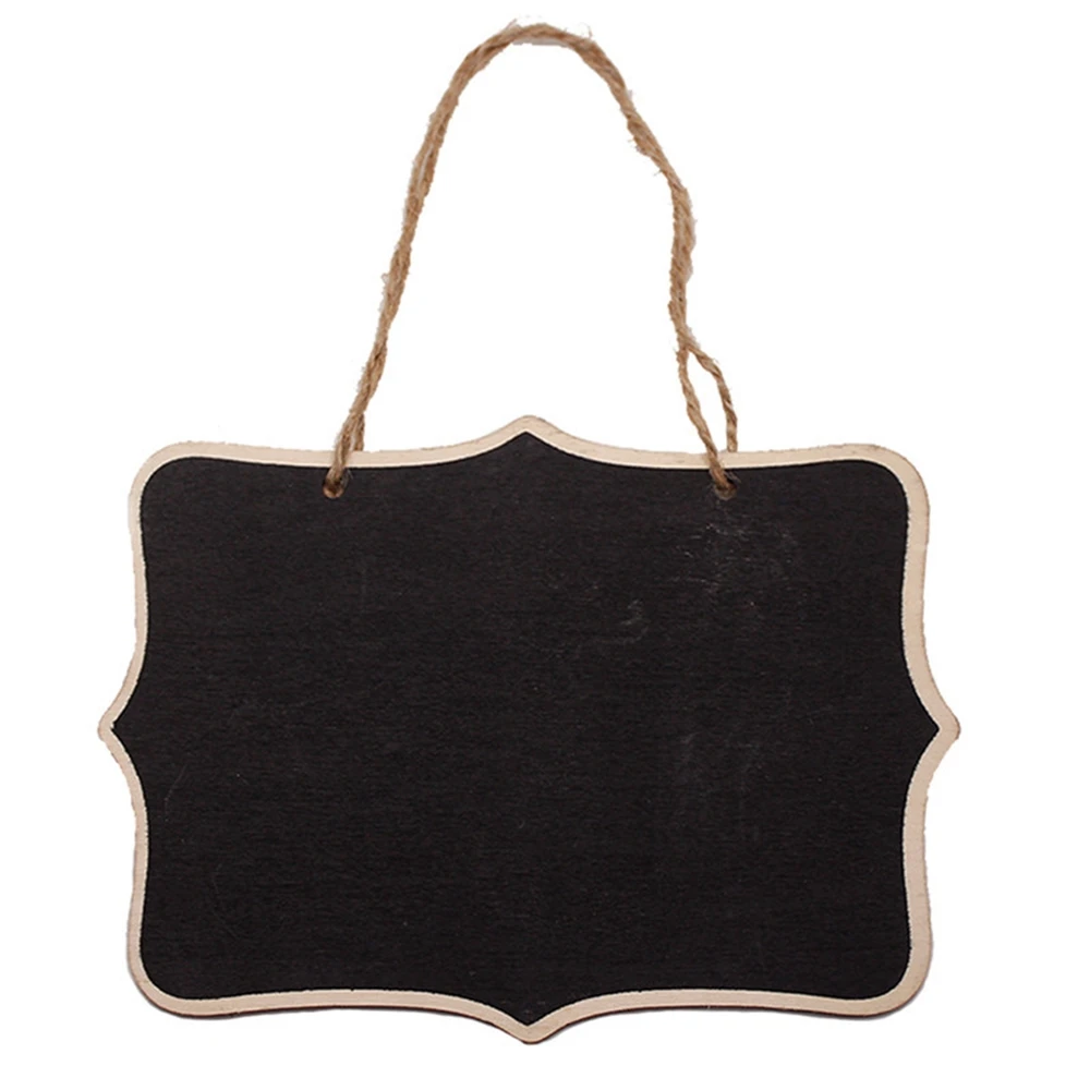 6x8cm 10 Pcs Mini Chalkboard Hanging Blackboard Double Sided Wedding Party Name Card Table Number Tag Rectangular | Канцтовары для