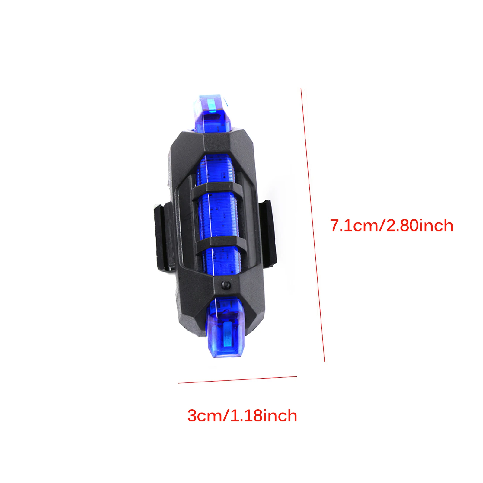 

New Motorcycle Warning Light Electric Car Flashing Light Bicycle Flashing Light Explosion Type Tail Light USB Charging for M5