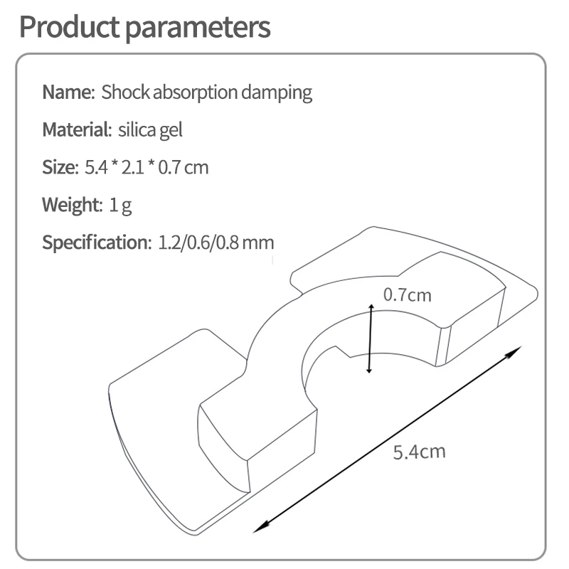 Резиновая накладка для электроскутера XIAOMI M365 Pro подушка стабилизации вилки
