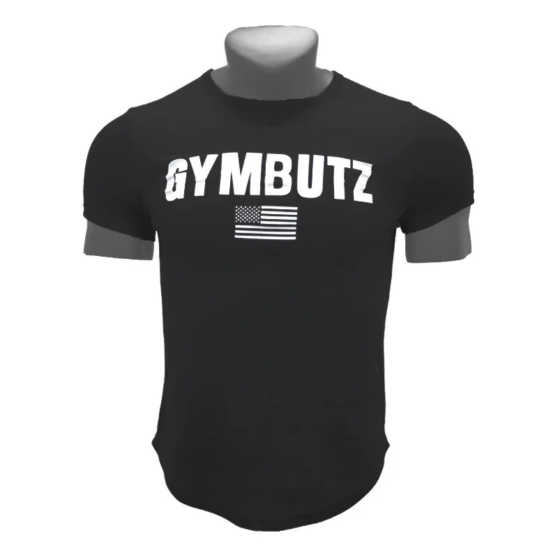 Men Camo Gym Fitness Shirt Running T Shirt Short Sleeve Bodybuilding Sportswear Jogging Clothes Training Workout Tee Tops Tshirt