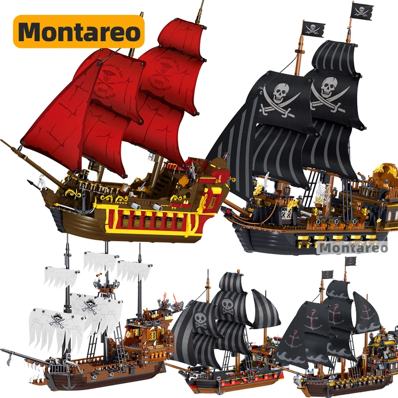 Креативная высокотехнологичная модель корабля MOC для пиратов Карибского моря