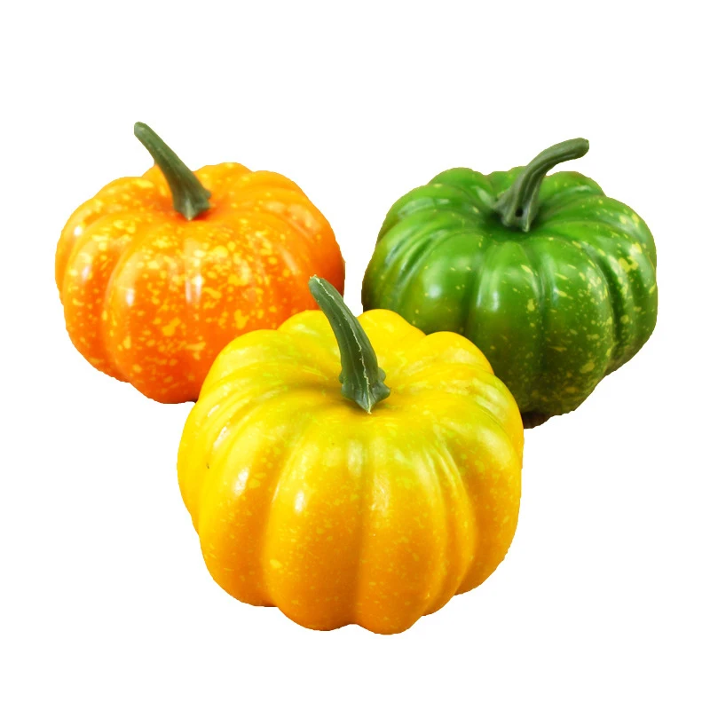 

3pcs Simulation Foam Pumpkin Cabinets Show Photography Early Education Propsfruit Shop Sample Display