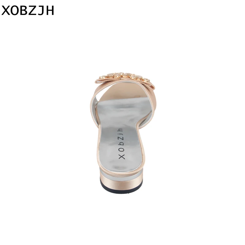 XOBZJH женская обувь 2019 летние новые туфли на плоской подошве Свадебная вечеринка