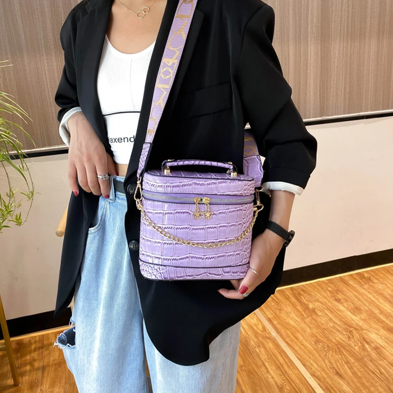 

Bag Women Handbag Fashion Exquisite PU Summer Small Bag Retro Casual One-Shoulder Messenger Bag Female Portable Bucket Bag