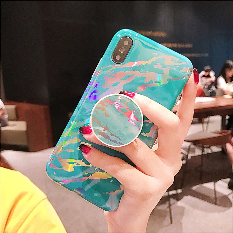 Лазерный чехол для телефона s для айфон XR XS Max X 6 6S 7 8 Plus, мягкий силиконовый чехол-подставка для айфон 11 Pro Max 7 8 Plus XR, чехол