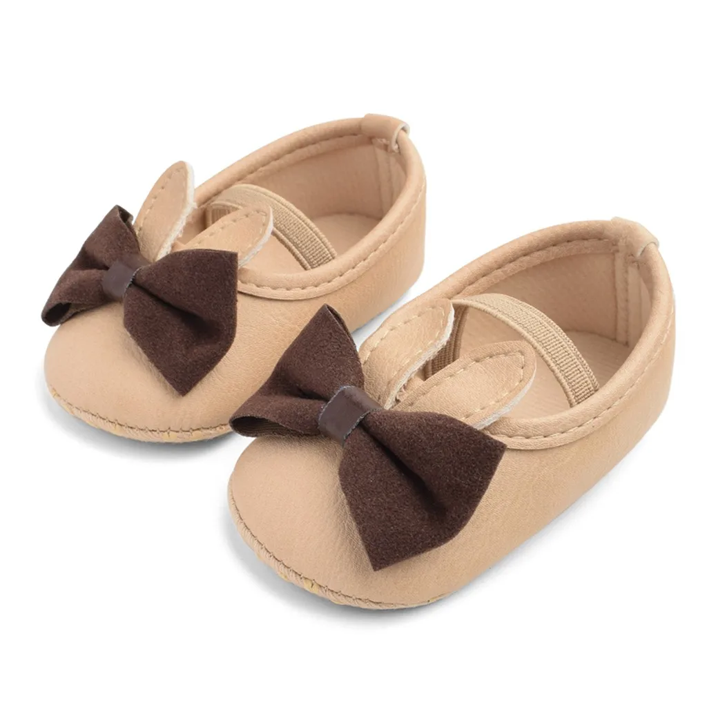 Для малышей Обувь для детей маленьких мальчиков и девочек с милым бантом первые