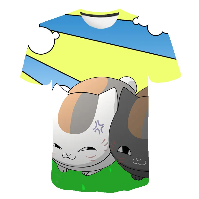 Детская футболка с коротким рукавом мультипликационным рисунком для девочек и