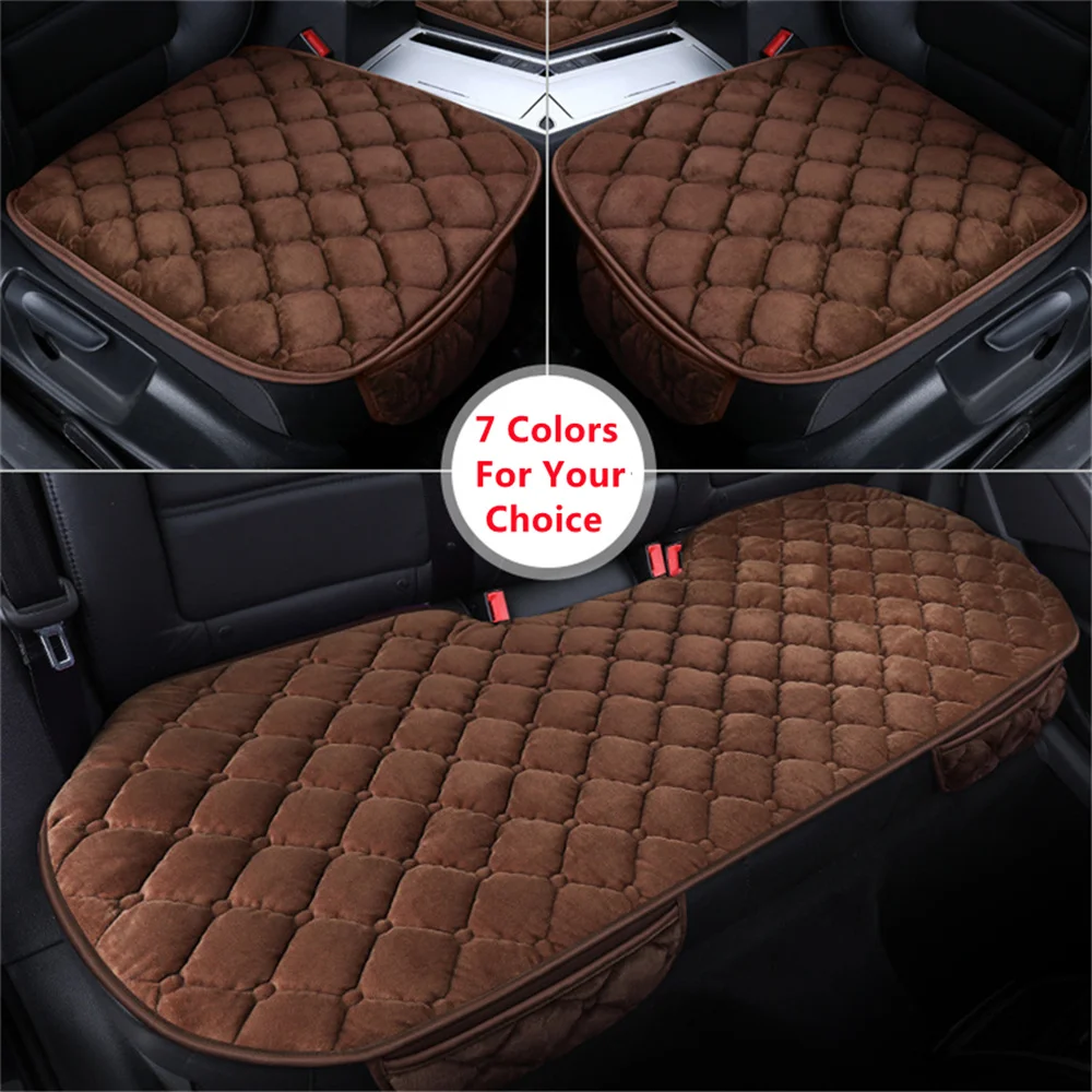 

SJ 3pcs Universal Car Seat Covers Protector Cushion Mats for Citroen C4 C3-XR C-Elysee C-Quatre C4 C5 AIRCROSS C4 PICASSO C2 C5