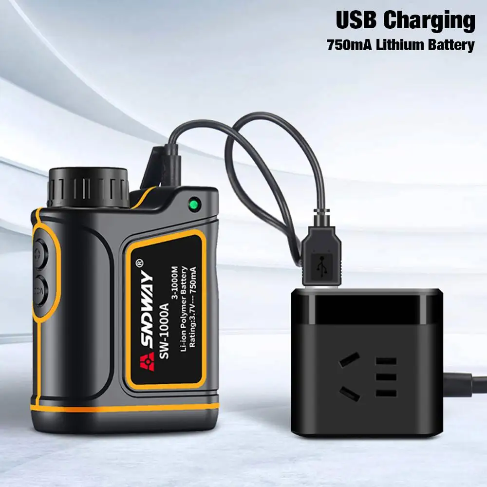 650 ярдов 1090 открытый дальномер для гольфа с 7X увеличением Поддержка usb зарядка