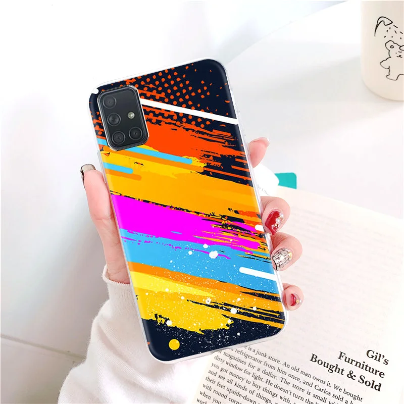 

Fashion watch pattern printing Phone Case for Samsung A91 A01 A21 M31 A31 M21 A71 A41 A11 A51 TPU Soft Silicone Phone Covers