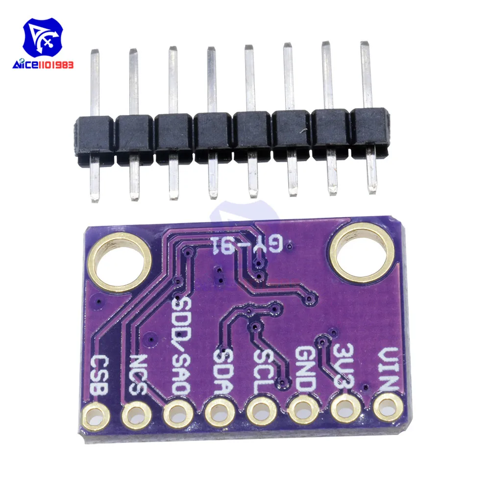 Diymore GY-91 BMP280 10DOF разгон MPU-9250 9-осевая сенсорная плата SPI IIC/I2C модуль | Электронные