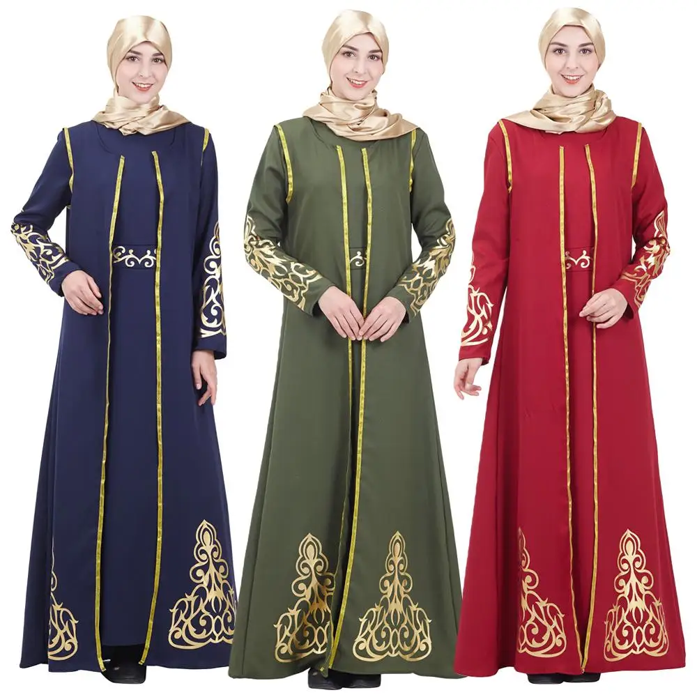 Abaya Дубай комплект из двух предметов платье мусульманское женское вечерние