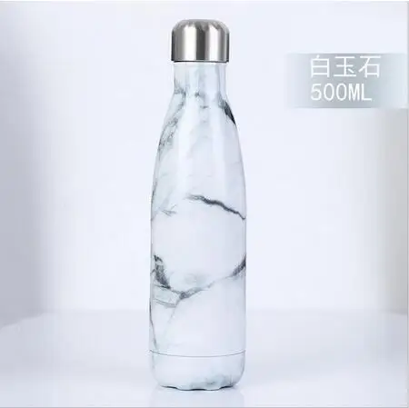 12 500/1000 мл с двойными стенками изолированный термос Нержавеющая сталь воды колы бутылки воды пива термос для Спортивная бутылка/6 - Цвет: 12