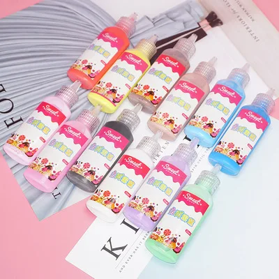 

22ml Simulation Cream Glue Soft Clay Decoration For DIY Phone Shell Simulation Cake Jam Handmade Crafts Jewelry Making 14 Color