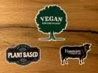 Наклейка для веганов, супер-еда для веганов, наклейка с надписью Diat, наклейка с низким содержанием углерода #822