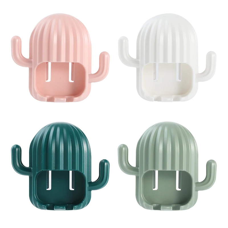 

Wall Mounted Creative Cactus Toothbrush Holder for Tooth Brush Dispenser Hook Bathroom Organizer Accessories