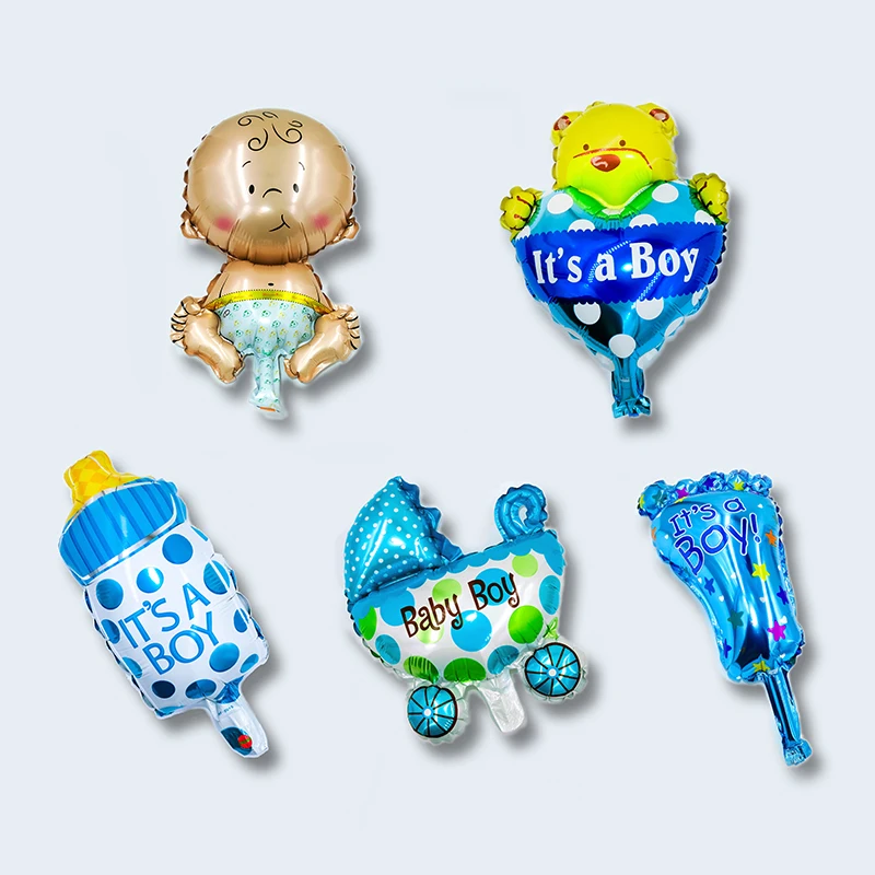 5 шт./компл. милые детские шары из алюминиевой фольги гелиевые для маленьких