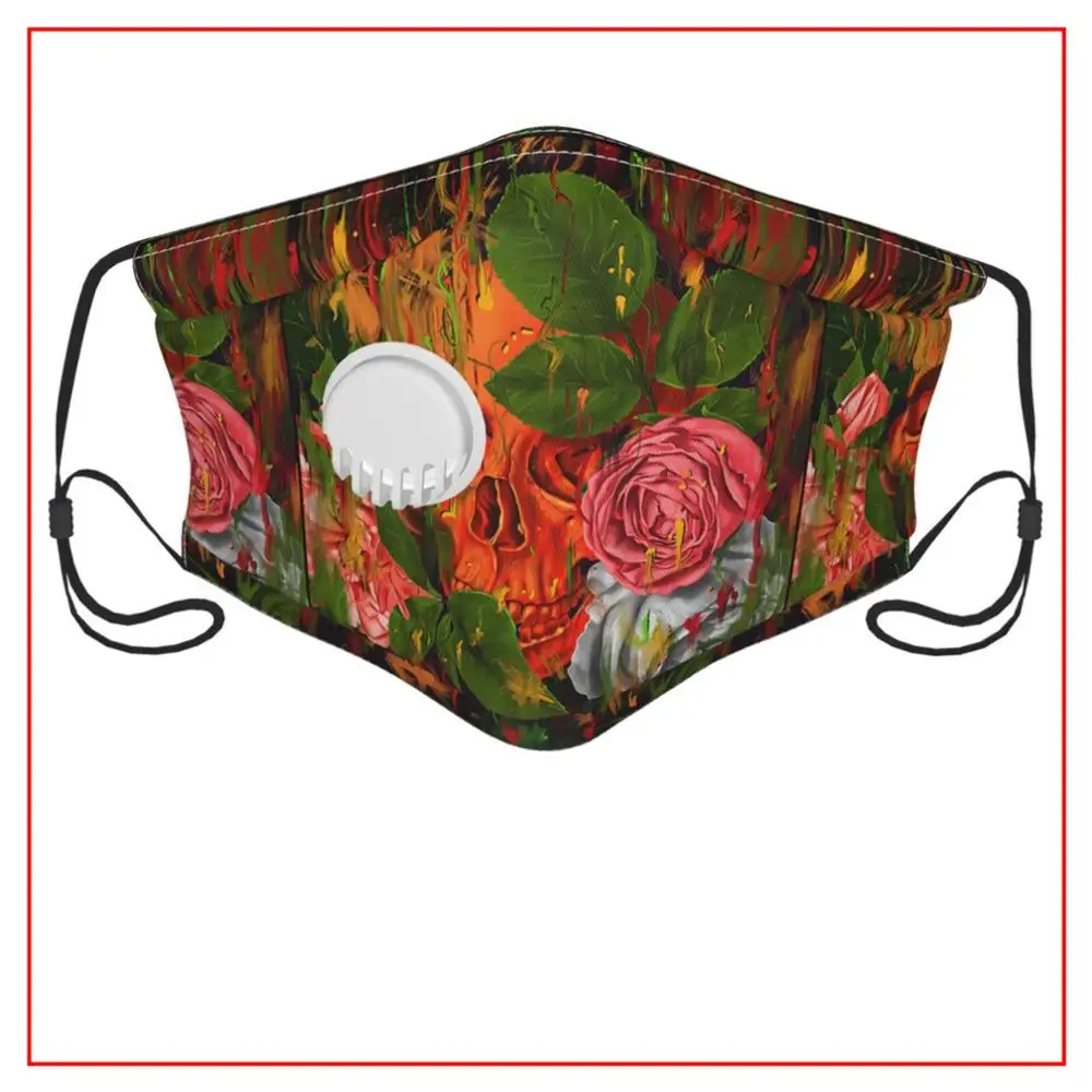 

Kids Men Women Face Mask COLORS OF DEATH SKULL Facemasks Breathing Designs Large Reusable Anime Motorcycle Fishing