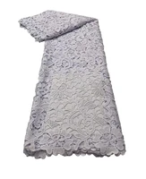 pgc white african lace fabric 2021 high quality lace material nigerian guipure cord lace fabrics for wedding sewing ni5041 3