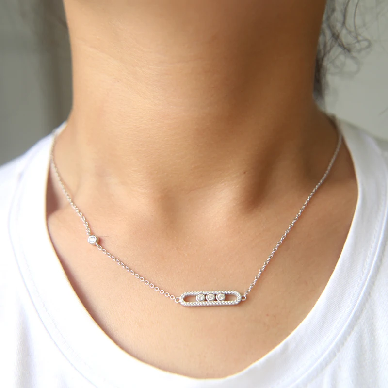 Новый Дизайн Модные bling cz подвески ювелирные изделия ожерелье с 3 шт. кубического