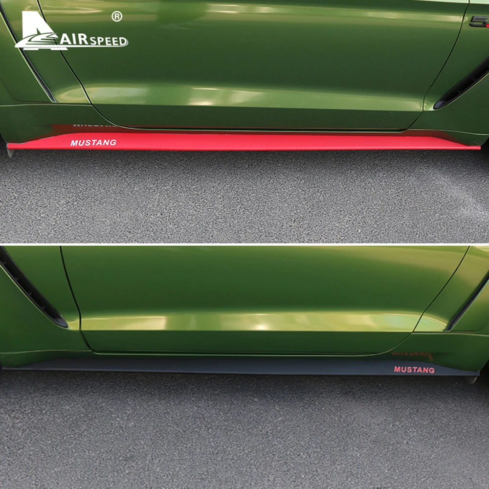 AIRSPEED для Ford Mustang 2015 2016 2017 2018 2019 стикер кожа углеродное волокно текстура автомобиля