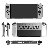 switch oled protective shell for ns controller pc hard housing cover host protection case for ns switch accessories