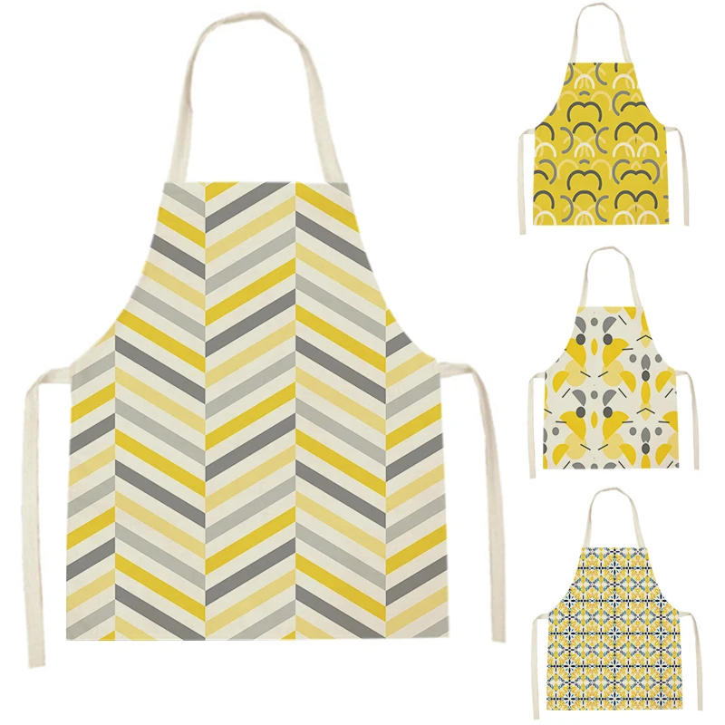 

WQJ88 Kitchen Aprons for Women Linen Bibs Household Cleaning Apron Home Waterproof Chefs Cooking Baking Apron for Child
