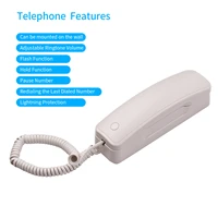 corded phone desk landline telephone wall mount fixed support redialflashpausemute for home office company hotel cafe