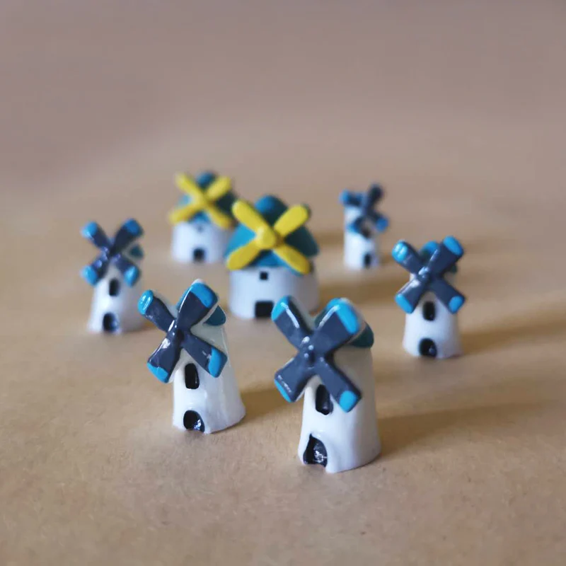 Оптовая продажа ~ 10 шт. ветряная мельница/Сказочный Садовый Гном/Террариум с мхом