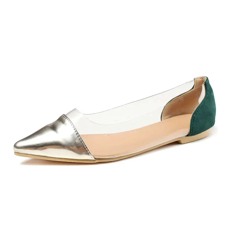 

Mixed Colors Casual Woman Shoe Modis Shallow Mouth Pointed Toe Female Footwear New 2021 Big Size Dress Basic Slip-On Metal Decor