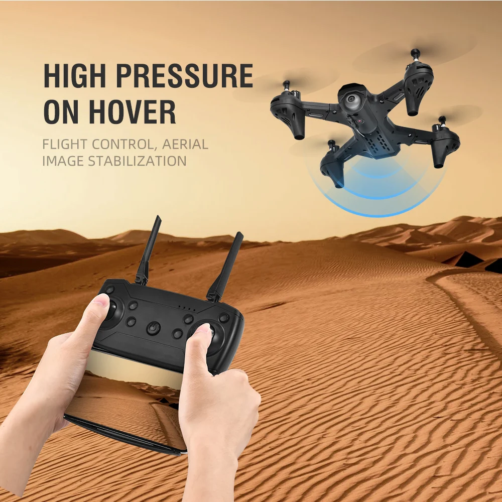 LS-TUT RC Дрон с камерой 4k HD Двойная камера WiFi FPV складной Безголовый режим одна