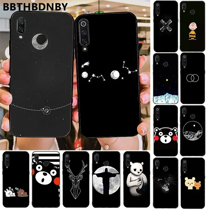 Чехол для телефона Love You хороший подарок умный чехол черный мягкий Xiaomi 8 9 se Redmi 6 6pro