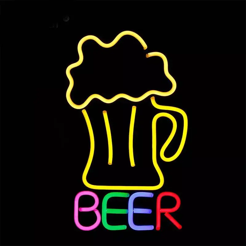 

33X53cm Led Beer Neon Sign light Lamp Tube Beer Bar Shop Logo Pub Store Club KTV Nightclub Wall Signs