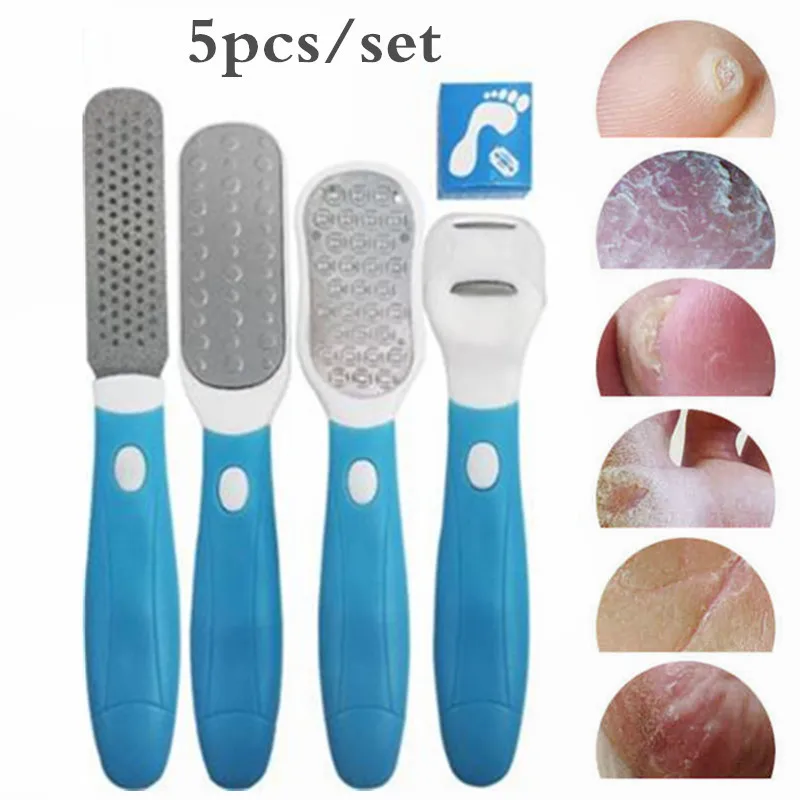 

5PCS Multifunctional Pedicure Tools Set Cleaner Cuticle Grooming Dead Skin Planer Foot Care Tool Beauty Tool Kit