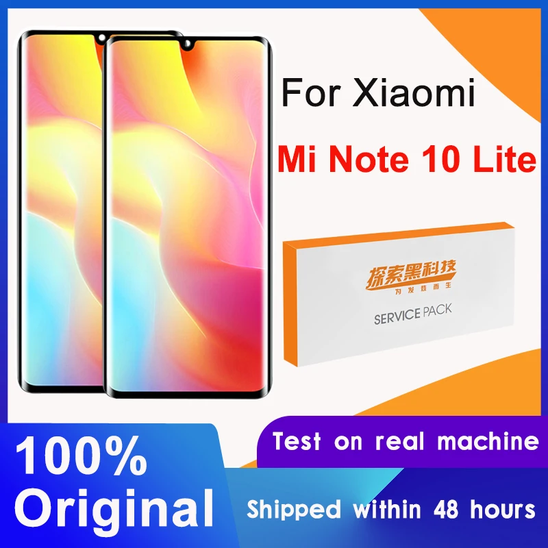 Оригинальный AMOLED дисплей 6 47 дюйма для Xiaomi Mi Note 10 Lite M2002F4LG M1910F4G ЖК с сенсорным