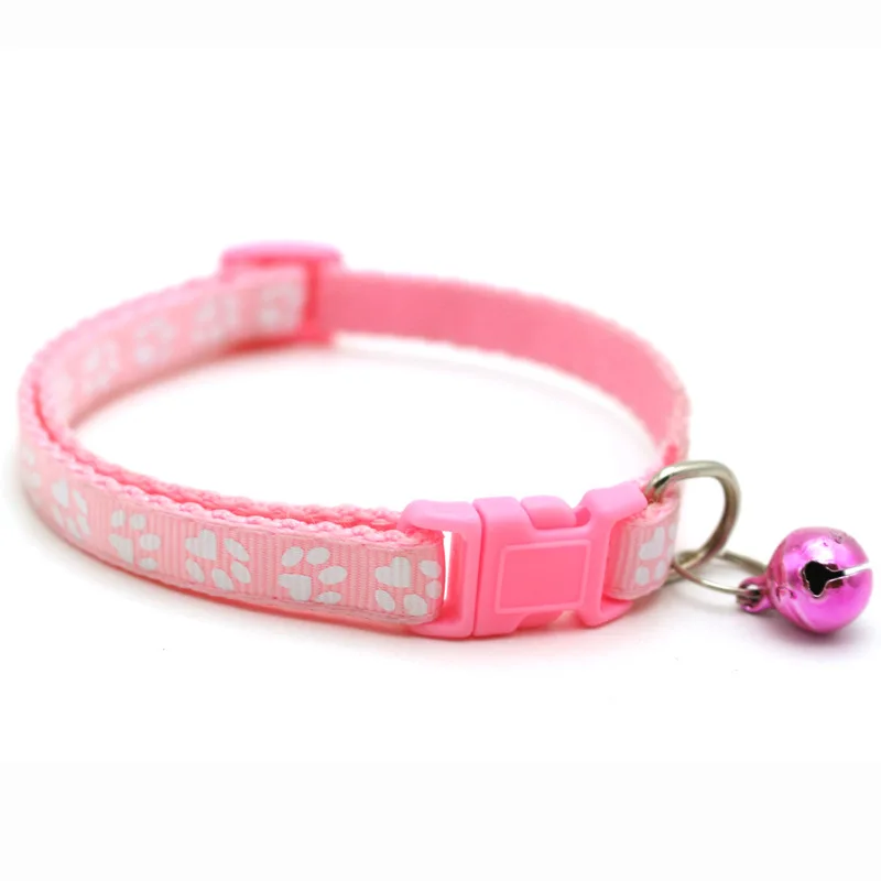 

Adjustable Size Custom Cat Collar with Bell Easy Wear Puppy Collar Cute Beautiful Dog Chain Collar Cats Accessories Pet Necklace