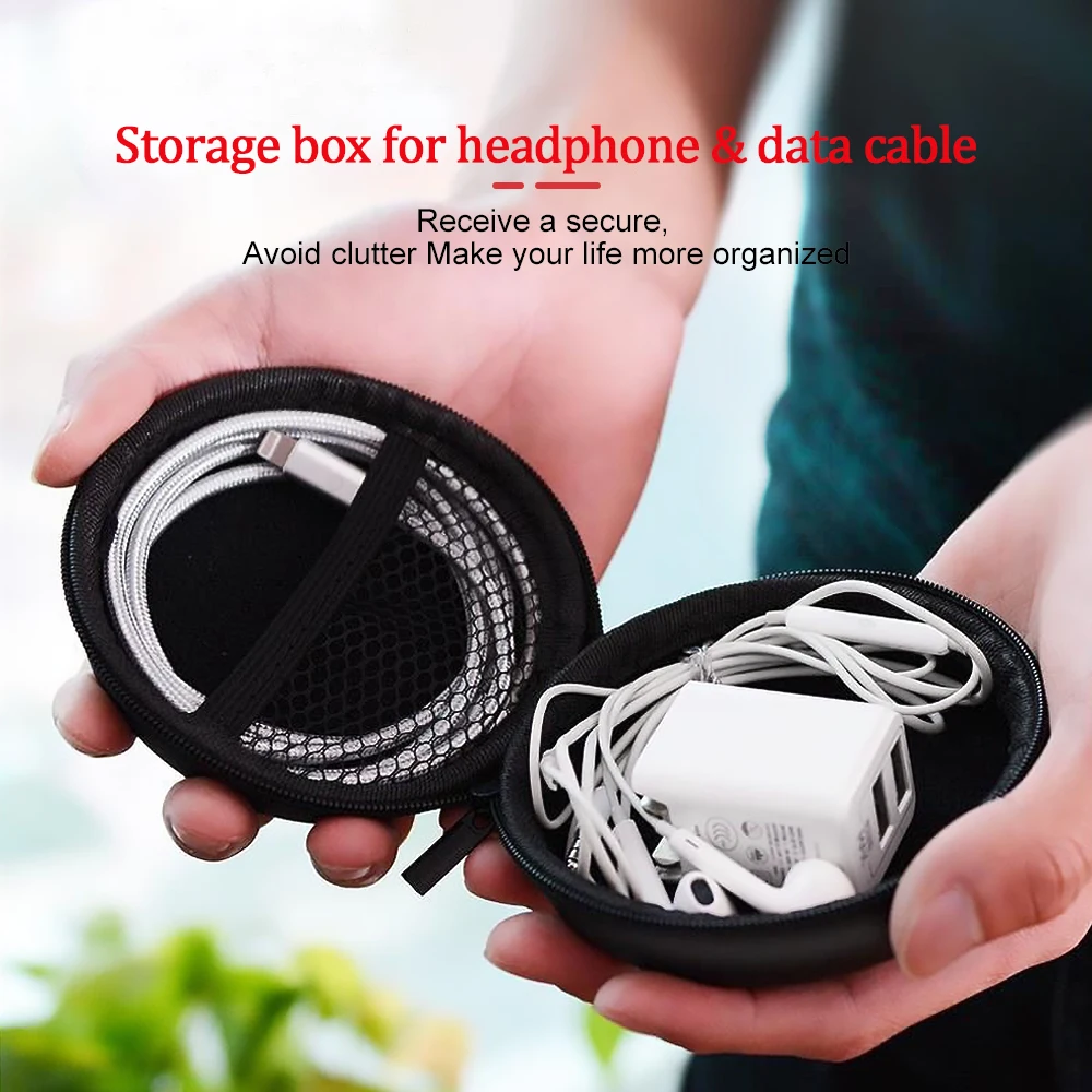 Сумка для хранения гарнитуры PHOMAX миниатюрная легкая сумка наушников USB карта