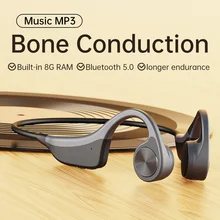 DOSII 2021 New Bone Conduction Headphones Bluetooth Wireless Earphone 8GB MP3 Music Player Fitness Sport Headset for Sony Huawei