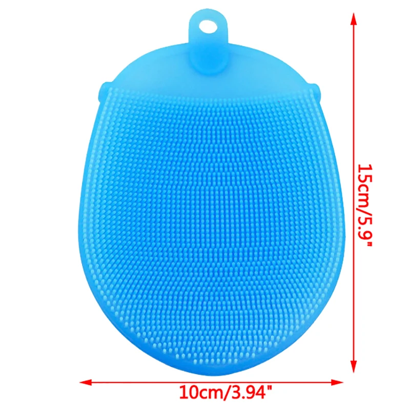 Силиконовая щетка для лица ванны тела скруббер перчатка антицеллюлитная душа