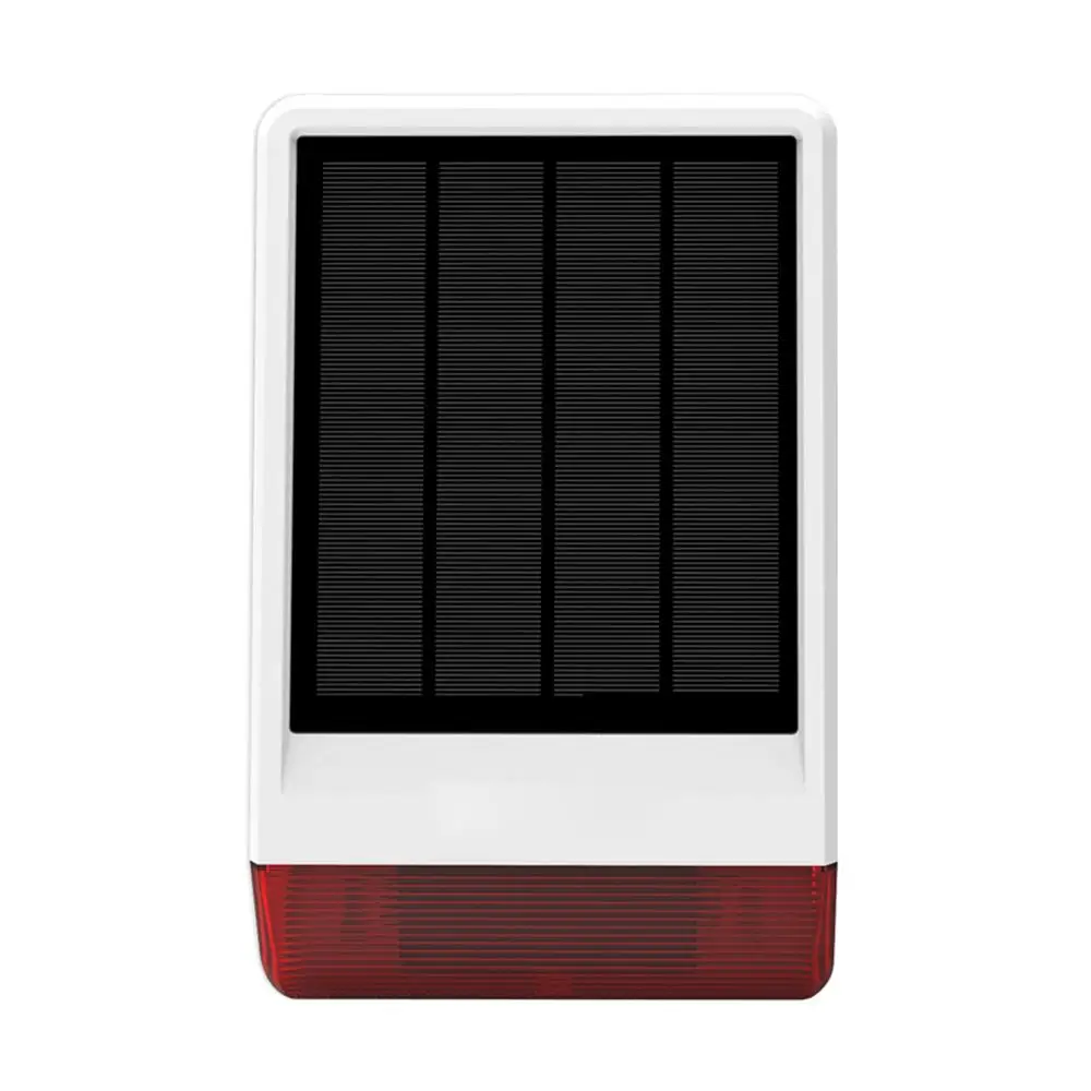 

Waterproof Outdoor Solar Powered 433MHz Wireless Strobe Light Siren for Home Security Burglar Alarm System